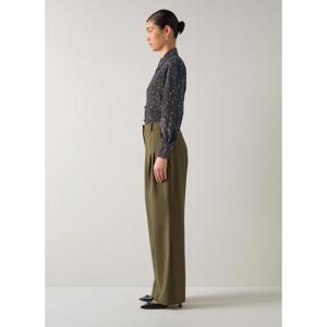 L.K. Bennett Sonya Multi Animal Print Silk Blouse